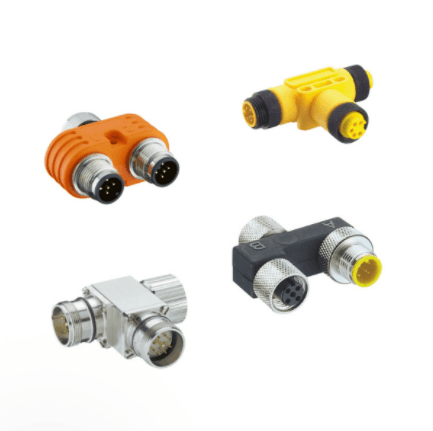 Lumberg Automation Two Way Distributors T-Connectors