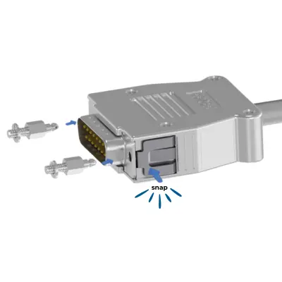 D-Sub Connector SnapLock Hoods
