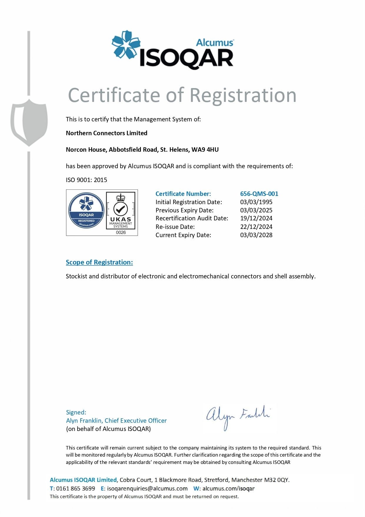 ISO 9001 Certificate